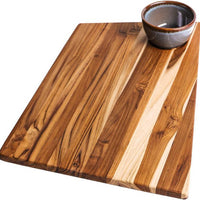 TeakHaus - 19" x 12.5" x 0.7" Geo Trapeze Cutting/Serving Board - TH1222 - DISCONTINUED