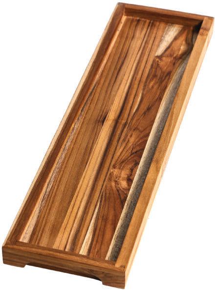 TeakHaus - 20" x 12" x 2" Nesting Timeless Tray, Set of 3 - TH1304 - DISCONTINUED