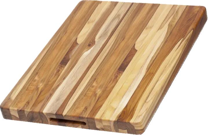 TeakHaus - 20" x 15" x 1.5" Traditional Carving Board Handgrip - TH106