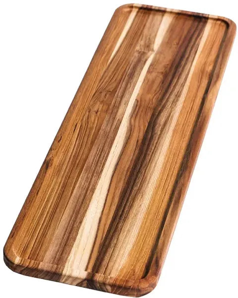 TeakHaus - 20" x 6" x 0.5" Essential LG Rectangle Serving Tray Narrow Rim - TH1307