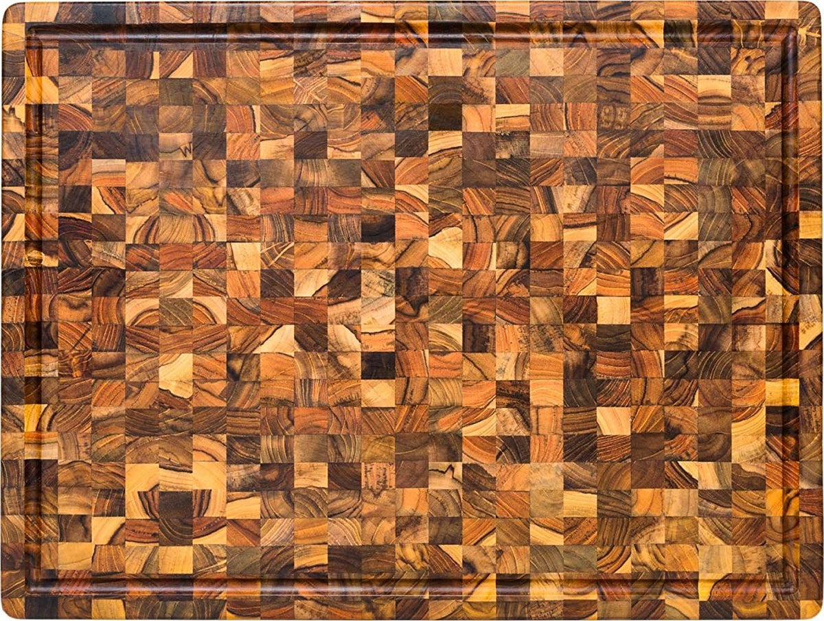 TeakHaus - 24" x 18" Cutting Board with Grips & Juice Canal - TH333