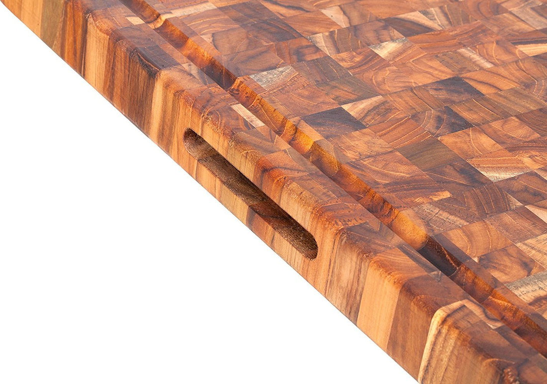 TeakHaus - 24" x 18" Cutting Board with Grips & Juice Canal - TH333