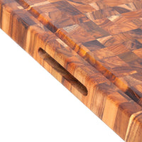 TeakHaus - 24" x 18" Cutting Board with Grips & Juice Canal - TH333