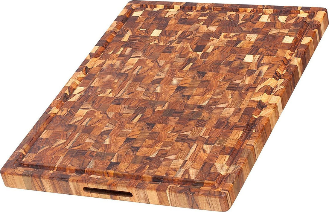 TeakHaus - 24" x 18" Cutting Board with Grips & Juice Canal - TH333