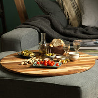 TeakHaus - 32.5" x 28" Round Serving Board - TH901