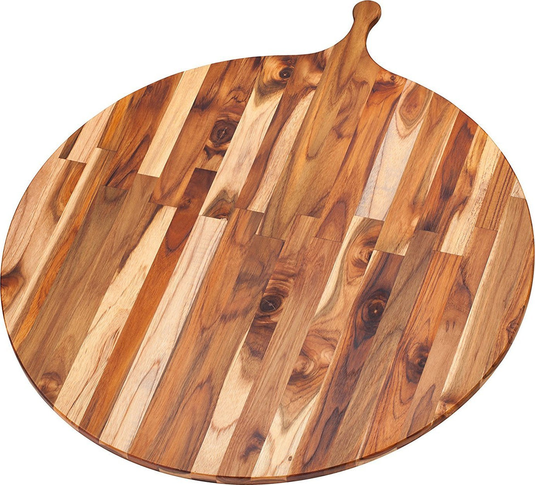 TeakHaus - 32.5" x 28" Round Serving Board - TH901