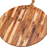 TeakHaus - 32.5" x 28" Round Serving Board - TH901