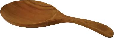 TeakHaus - Teak It Easy 7" Teak Rice Serving Spoon - TIE-3107