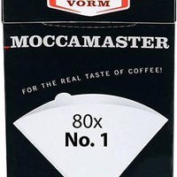 Technivorm - #1 Cup-One White Paper Coffee Filters, 80 Pcs - 85090