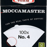 Technivorm - #4 Filters White Paper Coffee Filters, Pack of 100 - 85022
