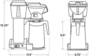 Technivorm - 40 Oz Matte White Moccamaster KBT Coffee Maker - 79118