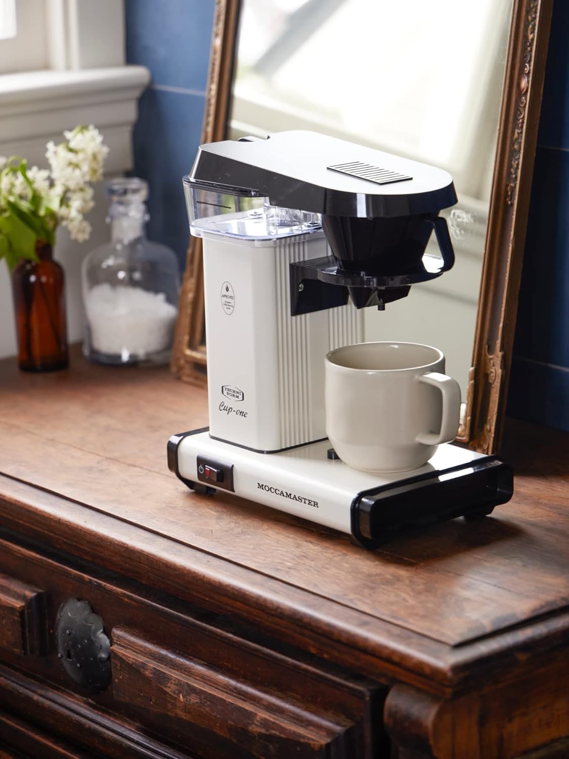 Technivorm - Moccamaster Cup-One Off-White Single Serve Coffee Maker with No Drip-Stop - 69211