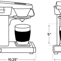 Technivorm - Moccamaster Cup-One Polished Silver Single Serve Coffee Maker with No Drip-Stop - 69212