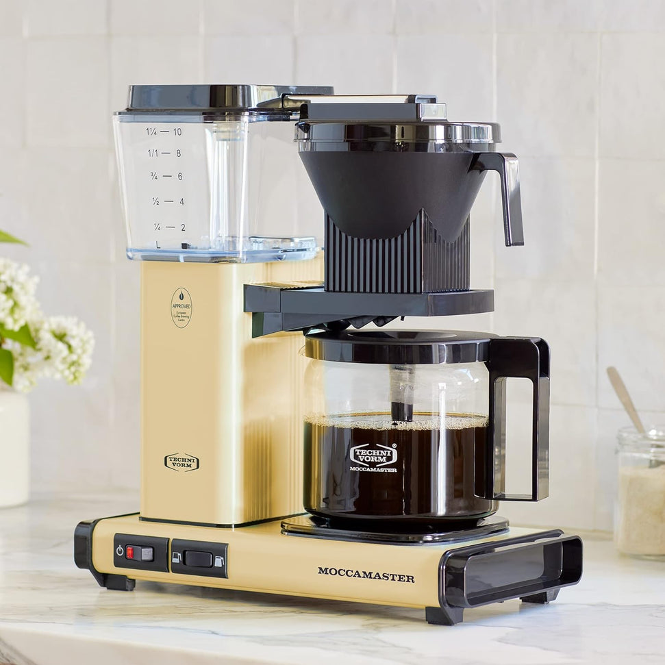Technivorm - Moccamaster KBGV Select 40 Oz Butter Yellow Coffee Maker with Glass Carafe - 53927