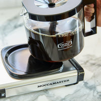 Technivorm - Moccamaster KBGV Select 40 Oz Matte Silver Coffee Maker with Glass Carafe - 53930