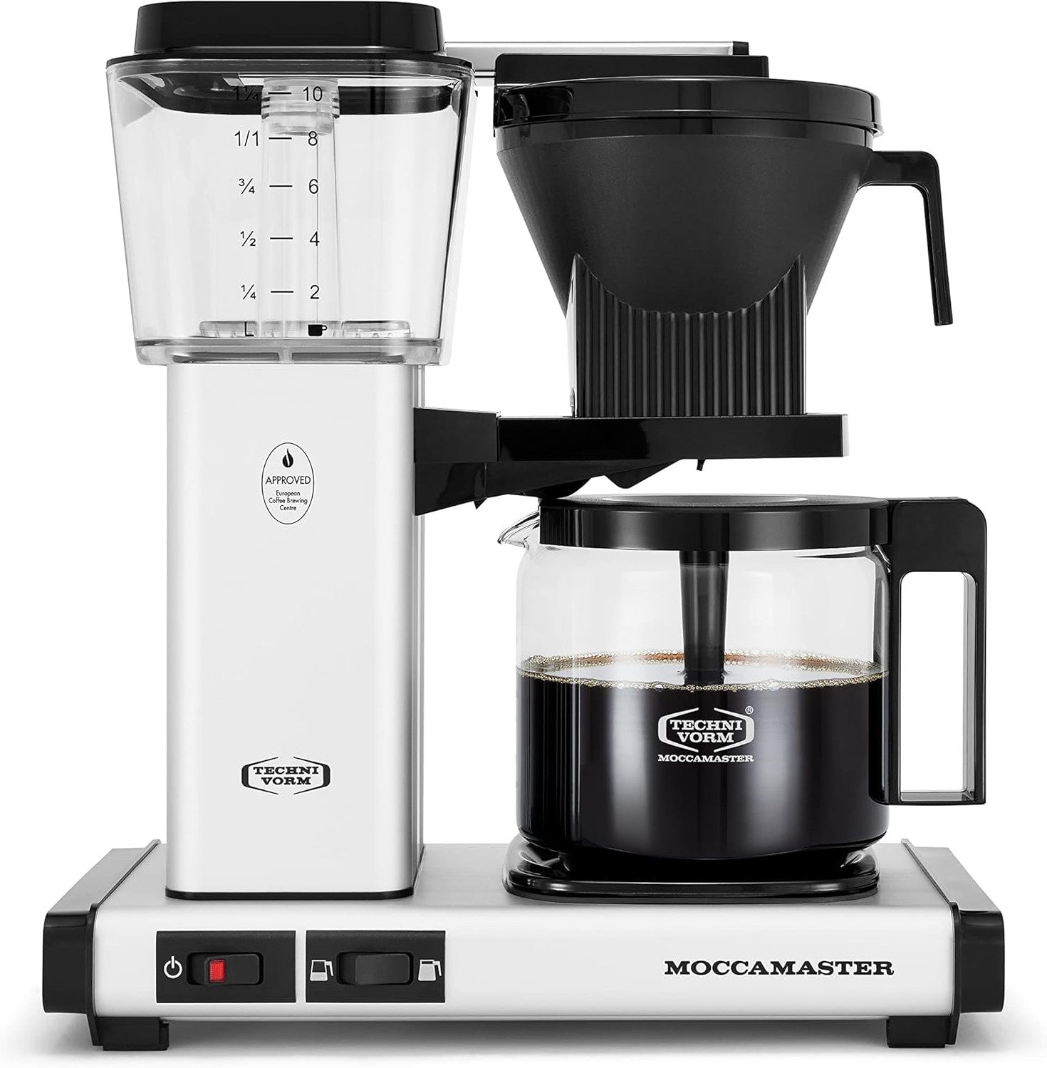 Technivorm - Moccamaster KBGV Select 40 Oz Matte Silver Coffee Maker with Glass Carafe - 53930