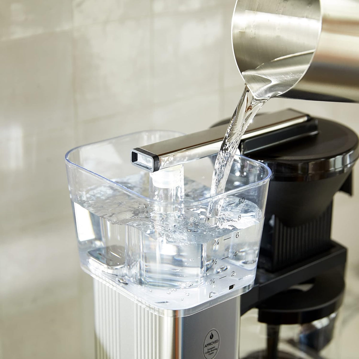 Technivorm - Moccamaster KBGV Select 40 Oz Polished Silver Coffee Maker with Glass Carafe - 53941