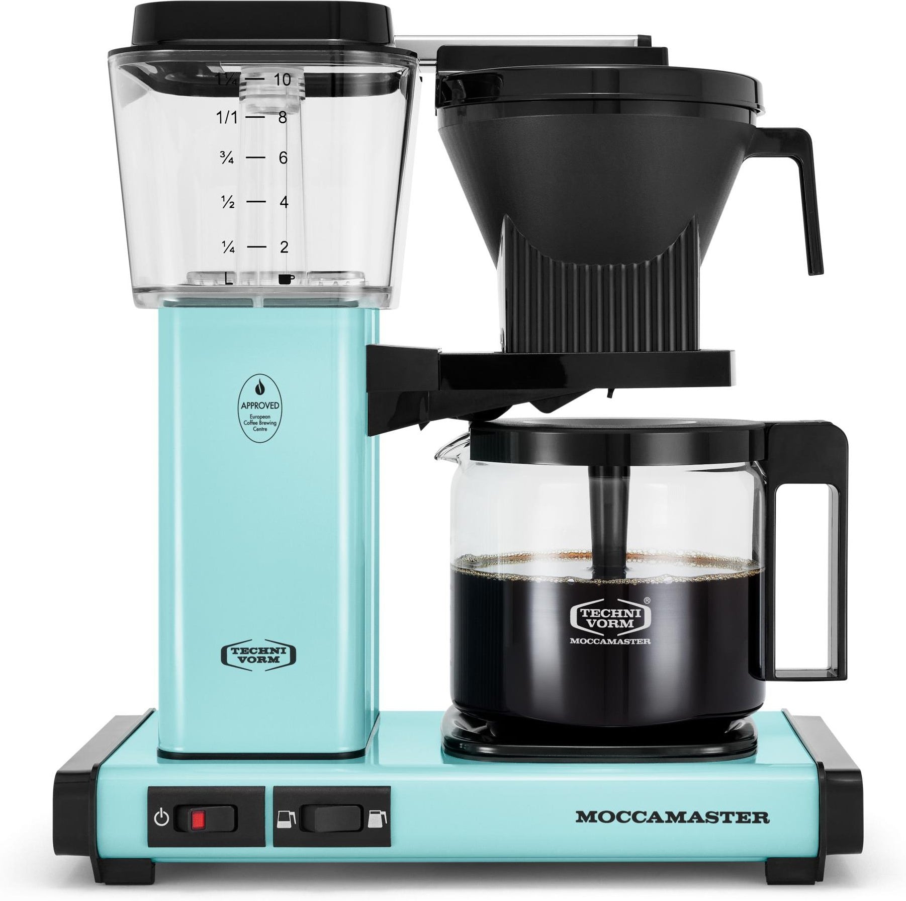 Technivorm - Moccamaster KBGV Select 40 Oz Turquoise Coffee Maker with Glass Carafe - 53934