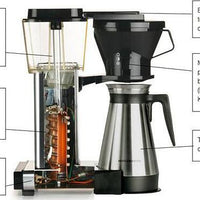 Technivorm - Moccamaster KBTS 32 Oz Polished Silver Coffee Maker With Thermal Carafe - 79212