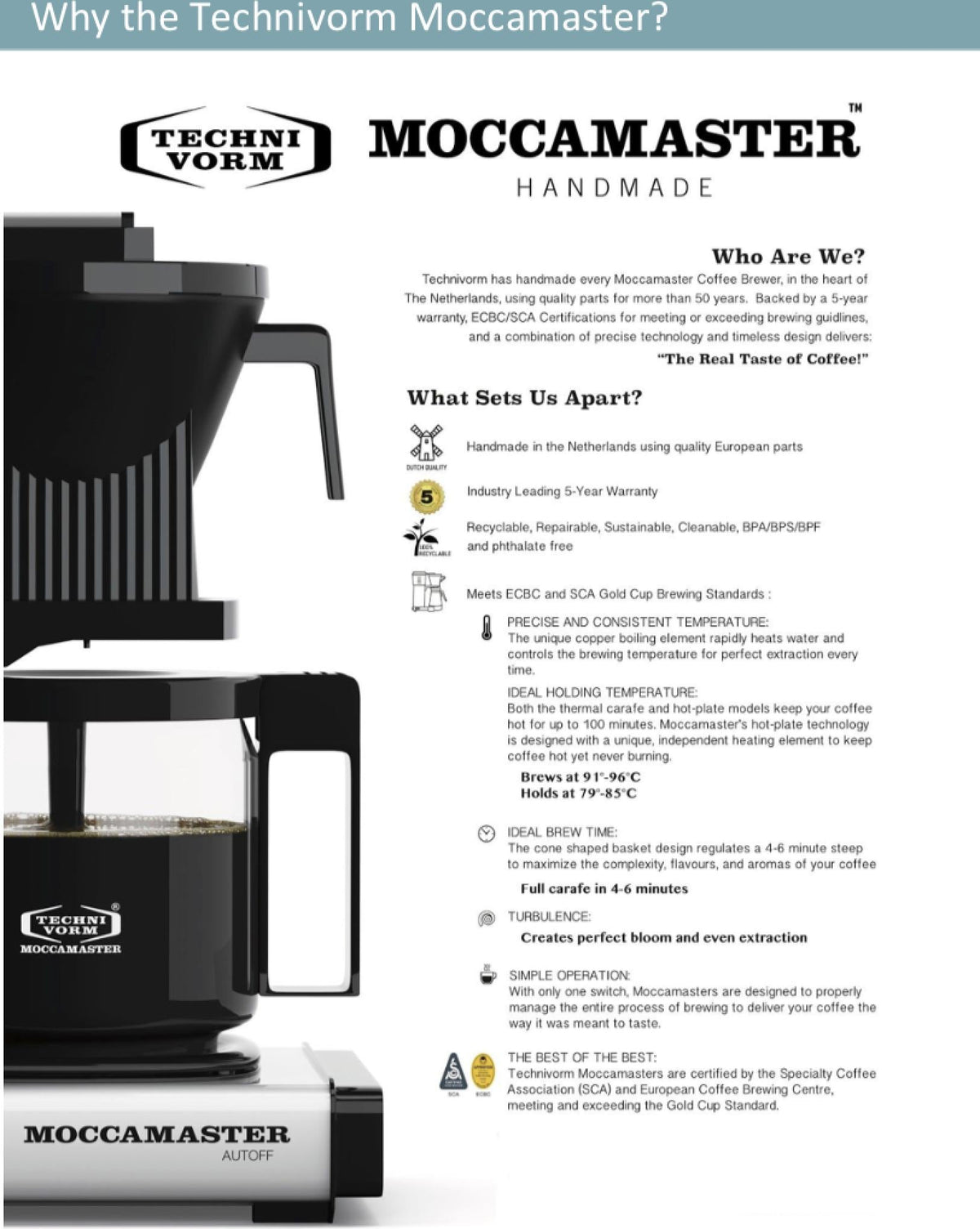 Technivorm - Moccamaster KBTS 32 Oz Polished Silver Coffee Maker With Thermal Carafe - 79212