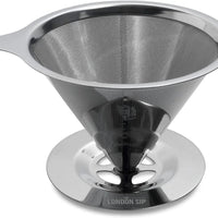 The London Sip - 1-4 Cup Stainless Steel Coffee Dripper - CD3