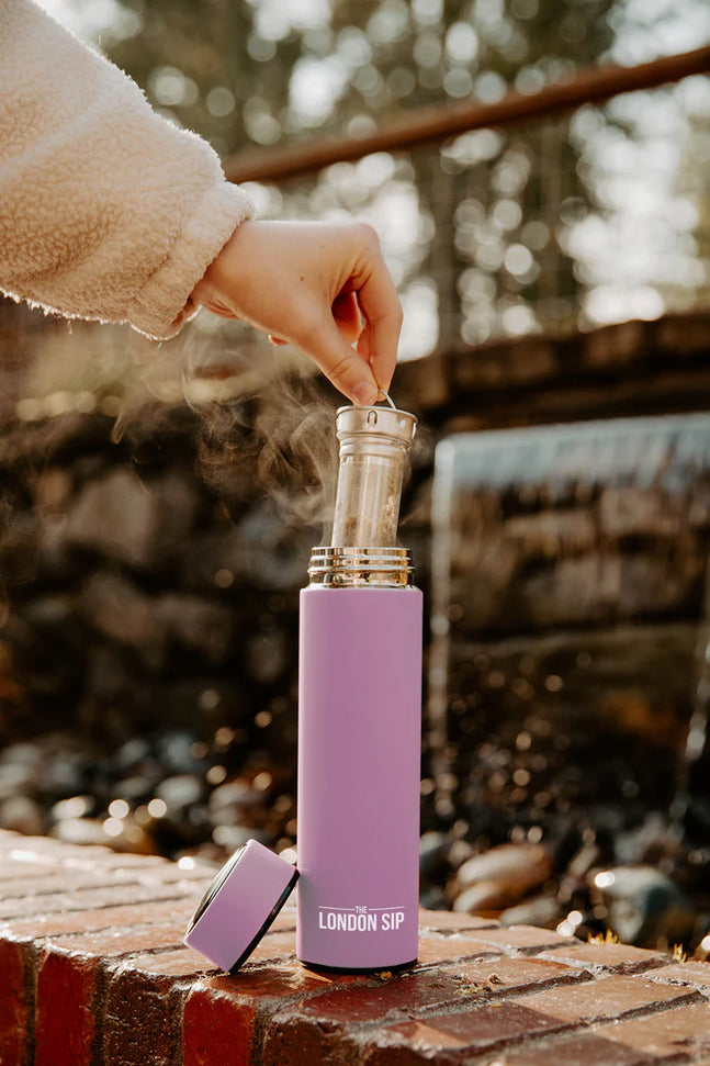 The London Sip - 16 Ounce Lilac Tea Infuser Bottle - TB16-L