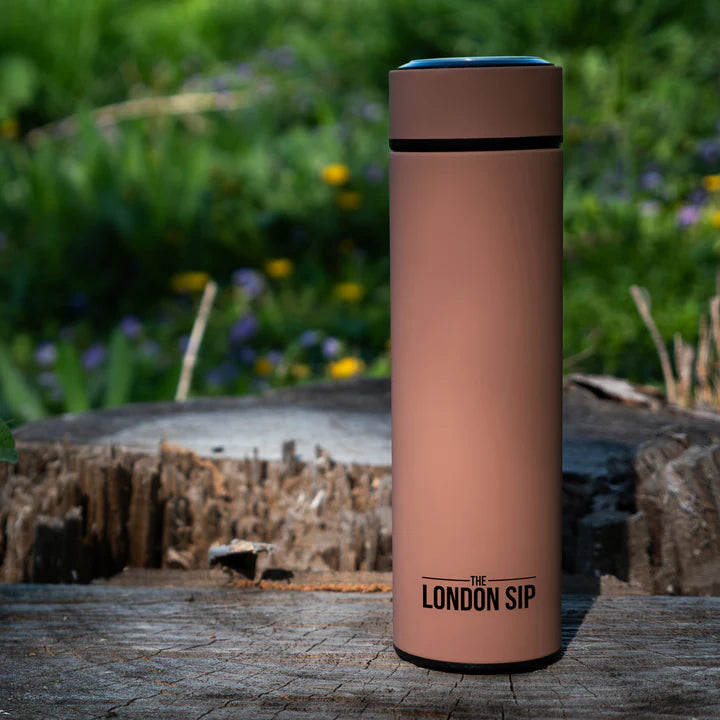 The London Sip - 16 Ounce Mocha Brown Tea Infuser Bottle - TB16-MCB