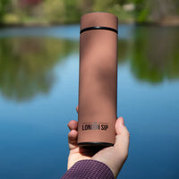 The London Sip - 16 Ounce Mocha Brown Tea Infuser Bottle - TB16-MCB