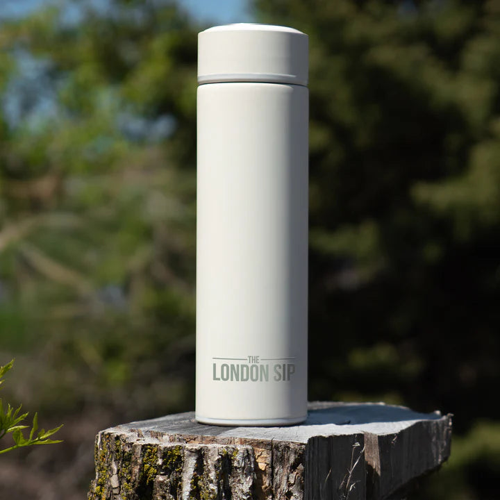 The London Sip - 16 Ounce Pearl White Tea Infuser Bottle - TB16-PRL