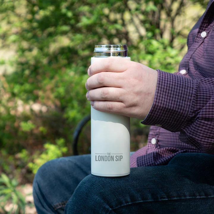 The London Sip - 16 Ounce Pearl White Tea Infuser Bottle - TB16-PRL