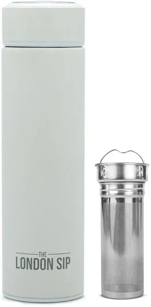 The London Sip - 16 Ounce Pearl White Tea Infuser Bottle - TB16-PRL