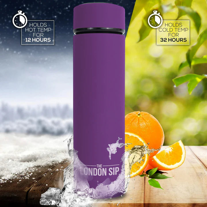 The London Sip - 16 Ounce Purple Tea Infuser Bottle - TB16-P