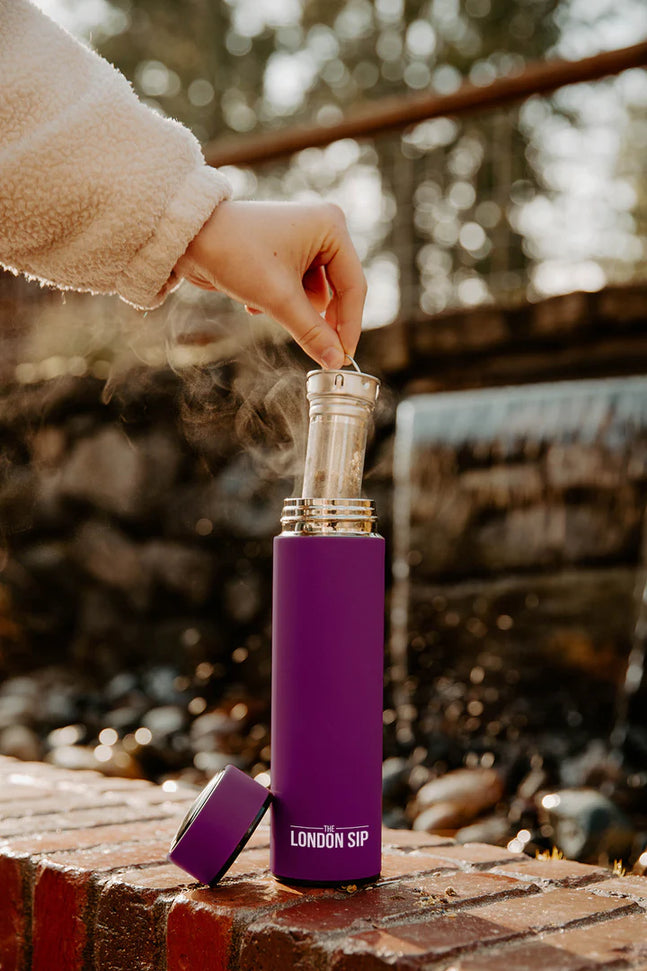 The London Sip - 16 Ounce Purple Tea Infuser Bottle - TB16-P