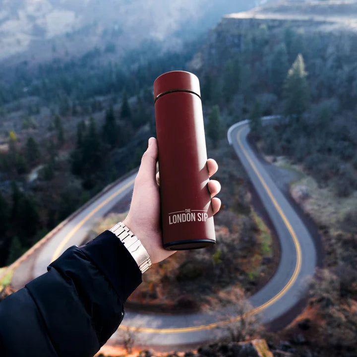 The London Sip - 16 Ounce Red Tea Infuser Bottle - TB16-R