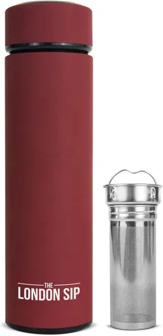 The London Sip - 16 Ounce Red Tea Infuser Bottle - TB16-R