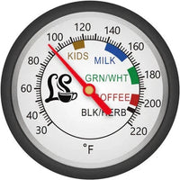 The London Sip - 1.2 L Stainless Steel Silver Kettle With Beverage Thermometer - K1200S