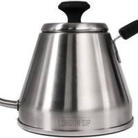 The London Sip - 1.2 L Stainless Steel Silver Kettle With Beverage Thermometer - K1200S