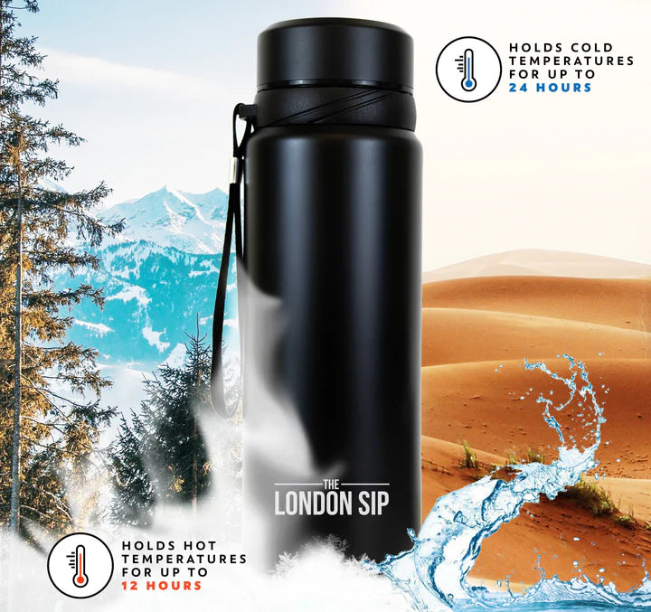 The London Sip - 25 Ounce Black Tea Infuser Bottle - TB25-B