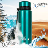 The London Sip - 25 Ounce Blue Tea Infuser Bottle - TB25-U