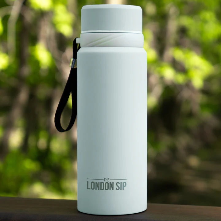 The London Sip - 25 Ounce Pearl White Tea Infuser Bottle - TB25-PRL
