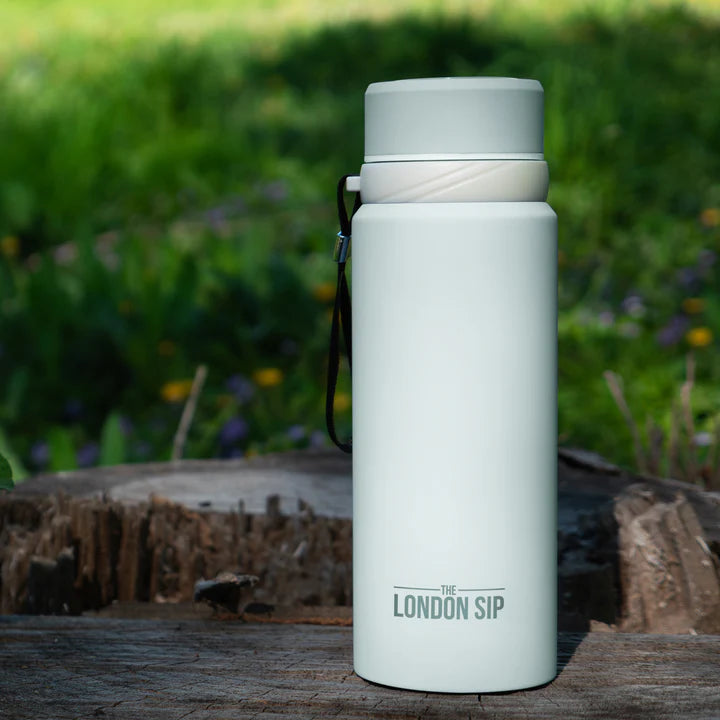 The London Sip - 25 Ounce Pearl White Tea Infuser Bottle - TB25-PRL