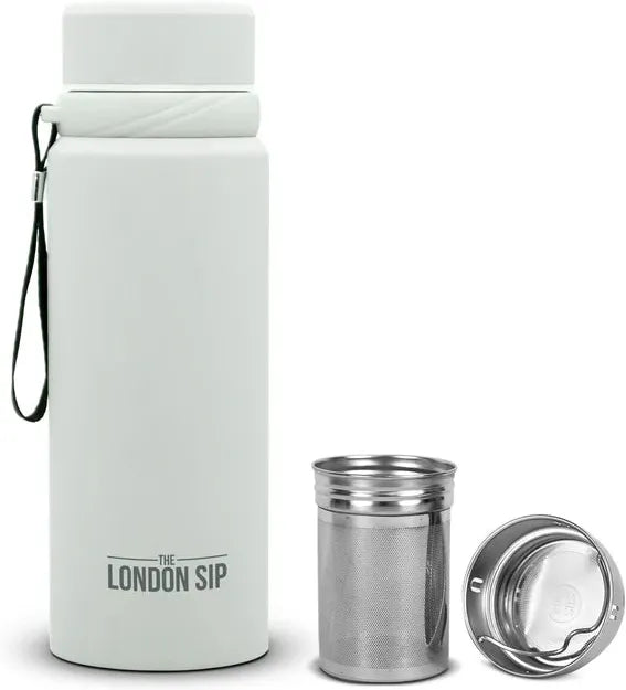 The London Sip - 25 Ounce Pearl White Tea Infuser Bottle - TB25-PRL