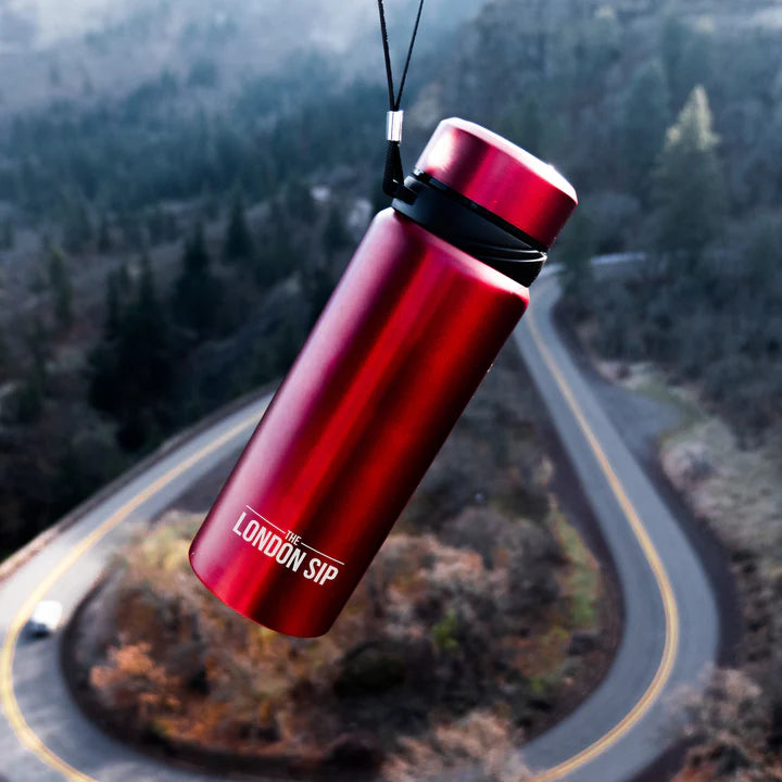The London Sip - 25 Ounce Red Tea Infuser Bottle - TB25-R