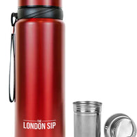 The London Sip - 25 Ounce Red Tea Infuser Bottle - TB25-R
