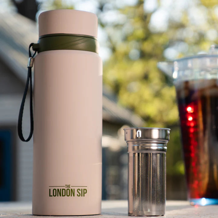 The London Sip - 25 Ounce Safari Beige Tea Infuser Bottle - TB25-SFB