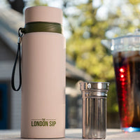 The London Sip - 25 Ounce Safari Beige Tea Infuser Bottle - TB25-SFB