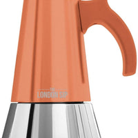 The London Sip - 3 Cup Copper Stainless Steel Stovetop Espresso Coffee Maker - EM3C