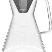 The London Sip - 600 ml Glass Pour Over Carafe With Reusable Filter - GC600