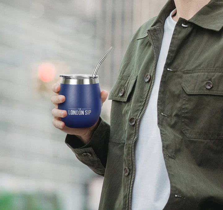 The London Sip - 8 Oz Blue Yerba Mate Cup Set - YMC8S-U