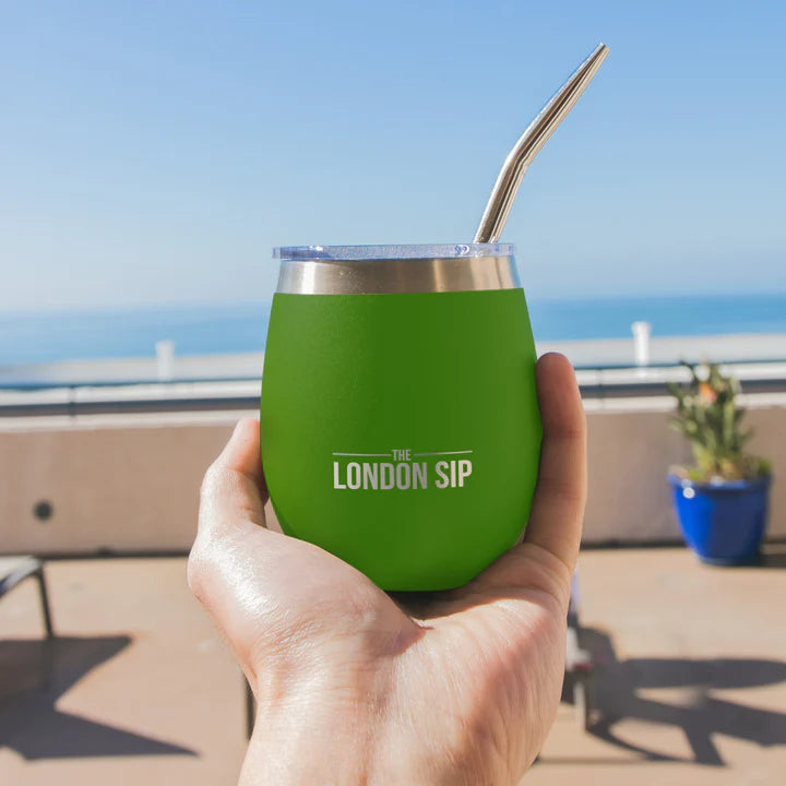 The London Sip - 8 Oz Green Yerba Mate Cup Set - YMC8S-G